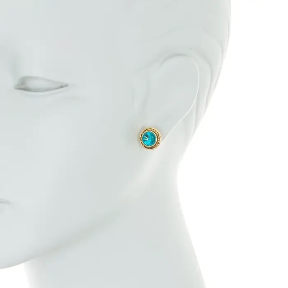 NWOT Be Kind Round Stud Earrings by Kurt Geiger London - Picture 2 of 8